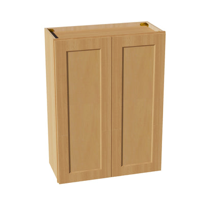 HT - W2736: Timber Wood Shaker 27"W x 36"H 2 Doors & 2 Shelves Standard Wall Cabinet - NextCabinets