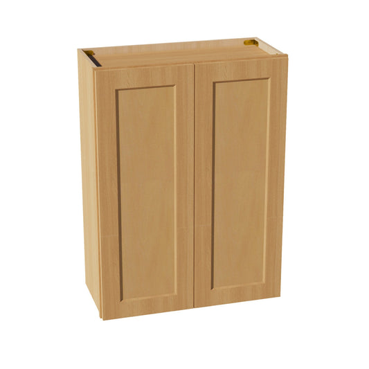 HT - W2736: Timber Wood Shaker 27"W x 36"H 2 Doors & 2 Shelves Standard Wall Cabinet - NextCabinets