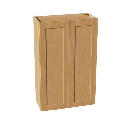 HT - W2742: Timber Wood Shaker 27"W x 42"H 2 Doors & 3 Shelves Standard Wall Cabinet - NextCabinets