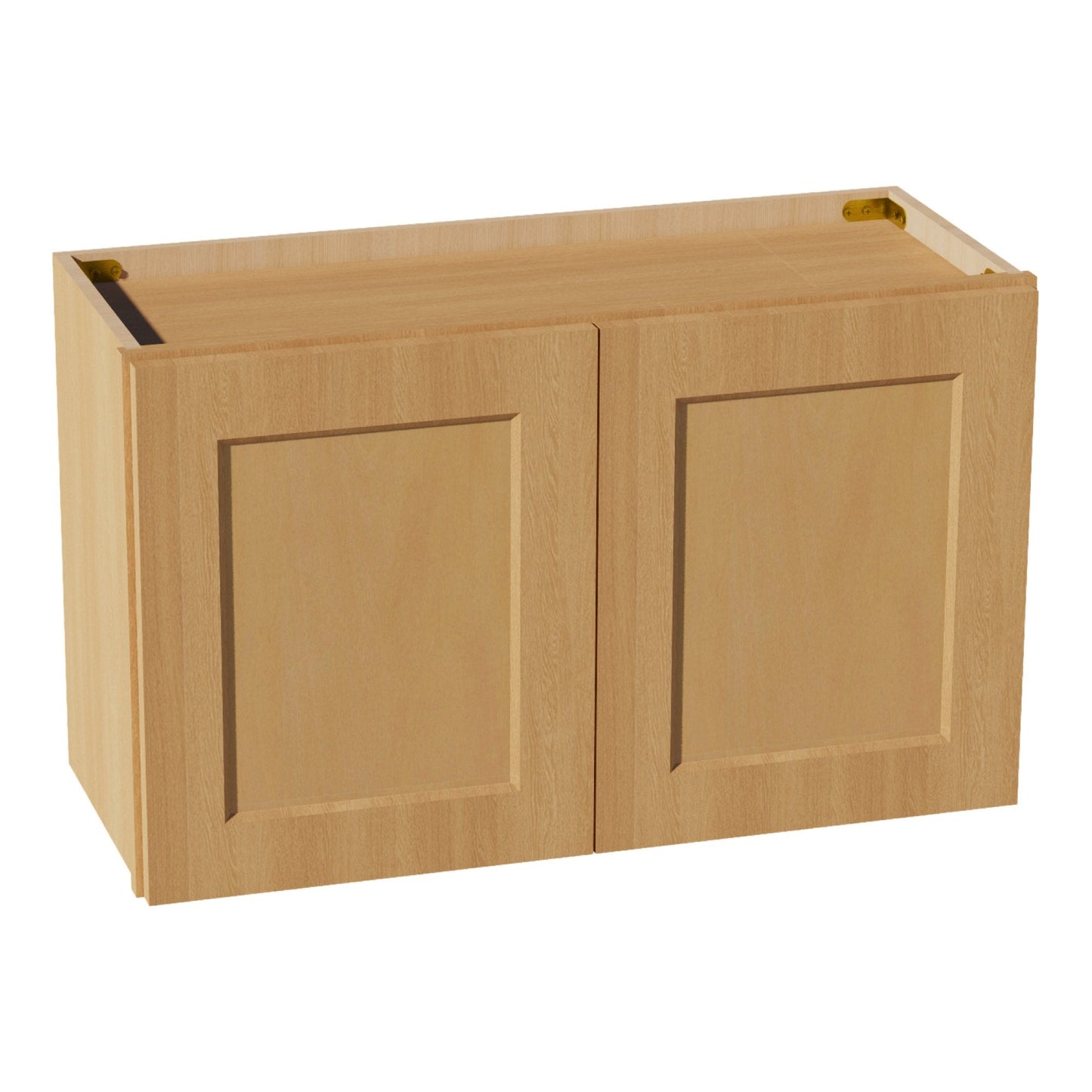 HT - W3018: Timber Wood Shaker 30"W x 18"H 2 Doors Standard Wall Bridge Cabinet - NextCabinets