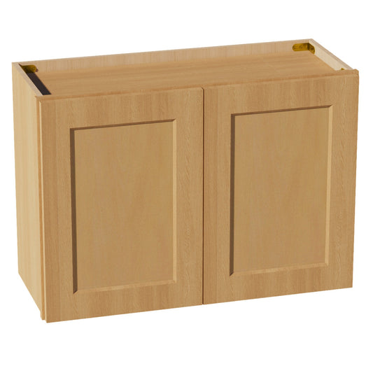 HT - W3021: Timber Wood Shaker 30"W x 21"H 2 Doors Standard Wall Bridge Cabinet - NextCabinets