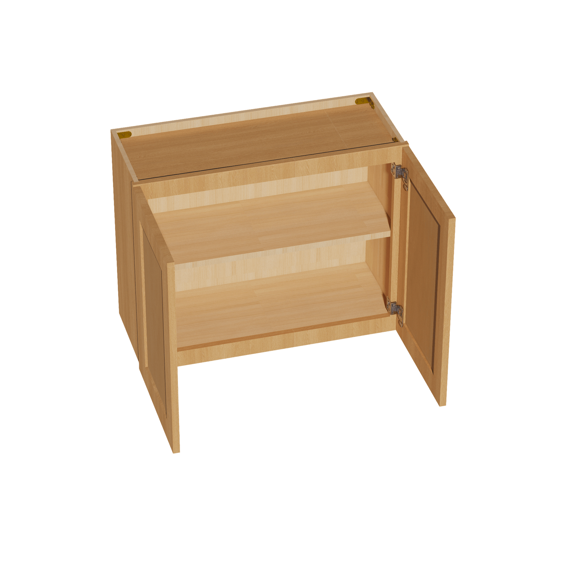 HT - W3024: Timber Wood Shaker 30"W x 24"H 2 Doors Standard Wall Bridge Cabinet - NextCabinets