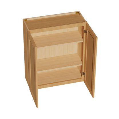 HT - W3036: Timber Wood Shaker 30"W x 36"H 2 Doors & 2 Shelves Standard Wall Cabinet - NextCabinets