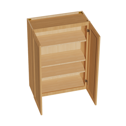 HT - W3042: Timber Wood Shaker 30"W x 42"H 2 Doors & 3 Shelves Standard Wall Cabinet - NextCabinets