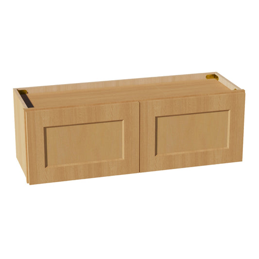 HT - W3312: Timber Wood Shaker 33"W x 12"H 2 Doors Standard Wall Bridge Cabinet - NextCabinets