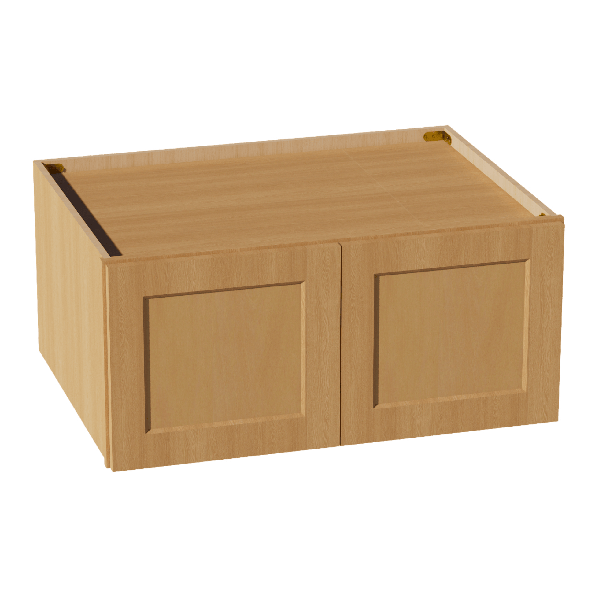 HT - W331524: Timber Wood Shaker 33"W x 15"H x 24"D 2 Doors Standard Bridge Wall Cabinet - NextCabinets