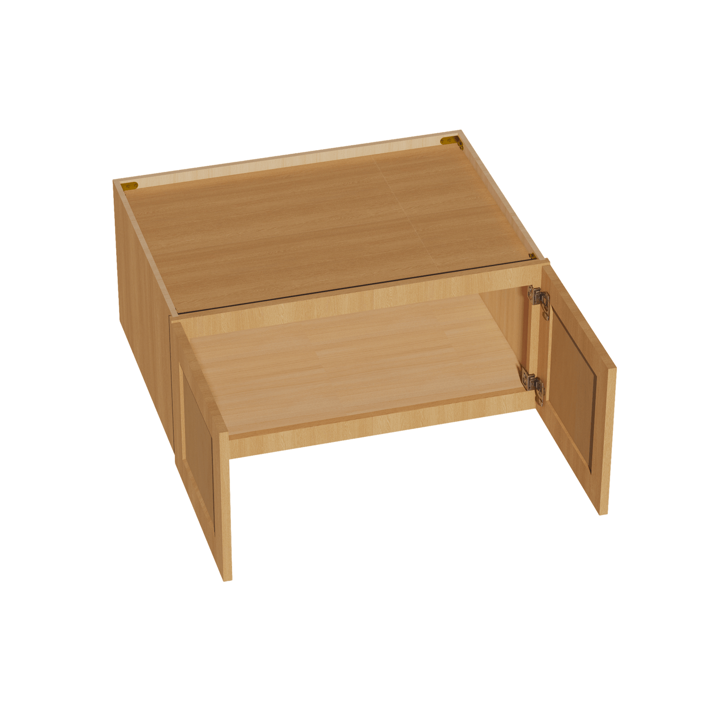 HT - W331524: Timber Wood Shaker 33"W x 15"H x 24"D 2 Doors Standard Bridge Wall Cabinet - NextCabinets