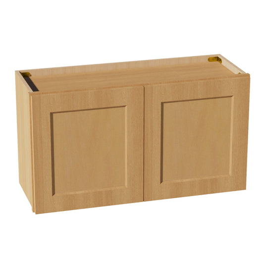 HT - W3318: Timber Wood Shaker 33"W x 18"H 2 Doors Standard Wall Bridge Cabinet - NextCabinets
