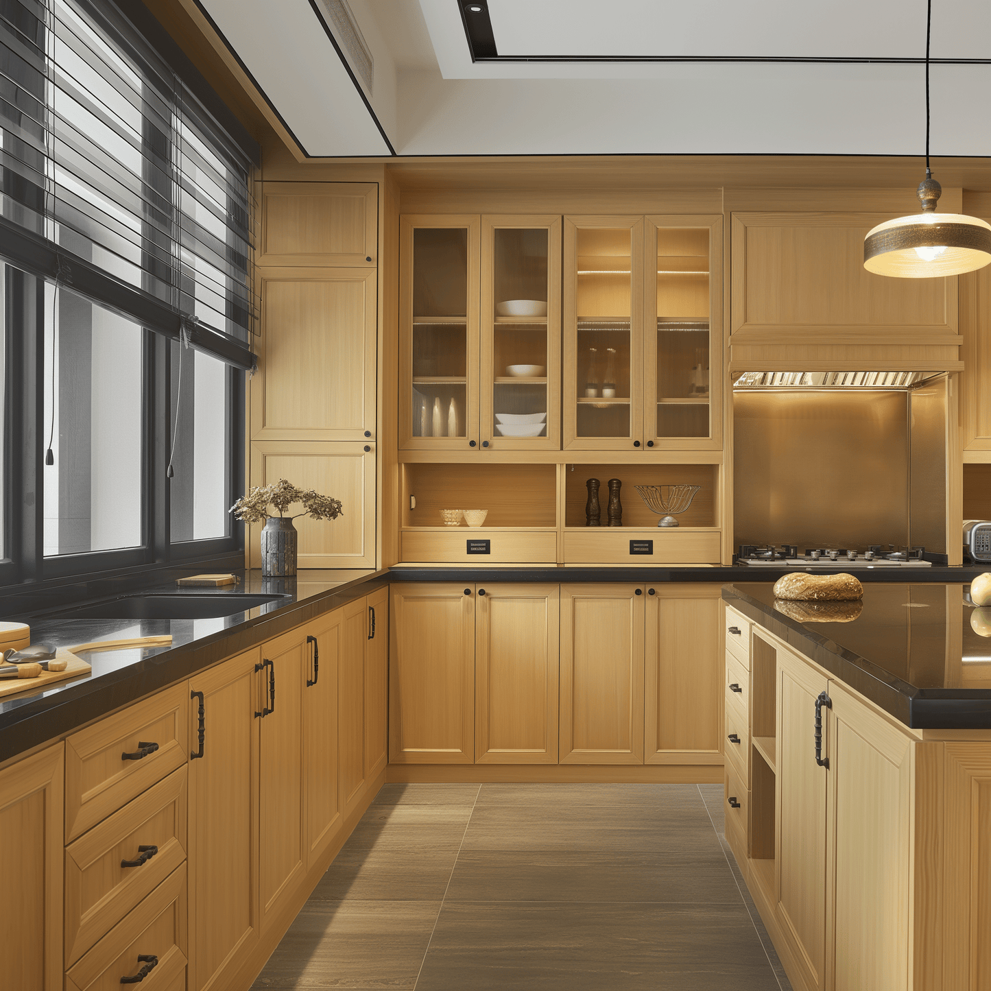 HT - W3324: Timber Wood Shaker 33"W x 24"H 2 Doors Standard Wall Bridge Cabinet - NextCabinets