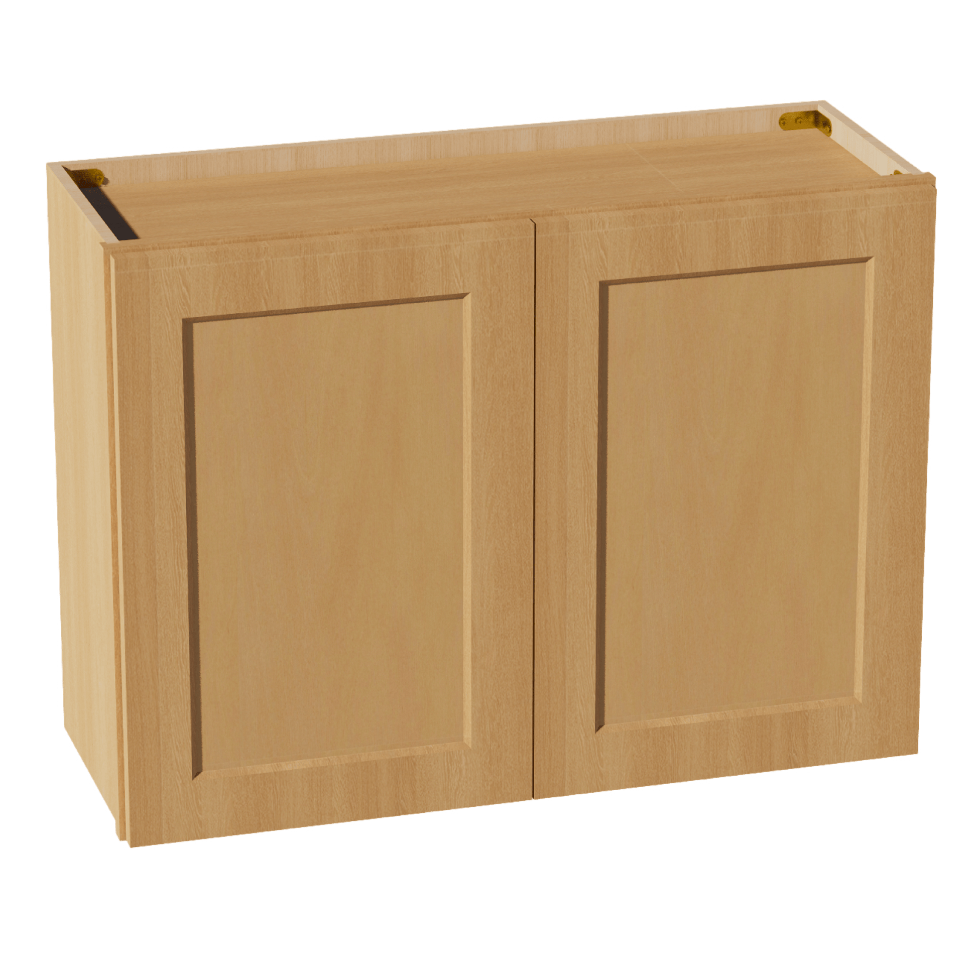 HT - W3324: Timber Wood Shaker 33"W x 24"H 2 Doors Standard Wall Bridge Cabinet - NextCabinets