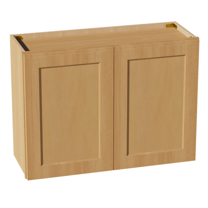 HT - W3324: Timber Wood Shaker 33"W x 24"H 2 Doors Standard Wall Bridge Cabinet - NextCabinets