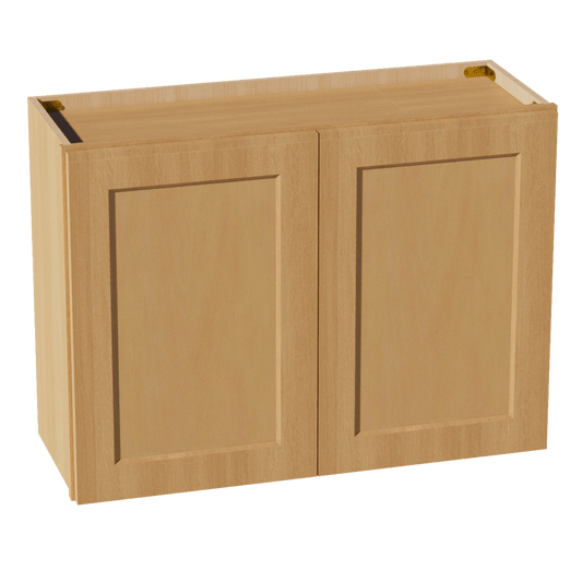 HT - W3324: Timber Wood Shaker 33"W x 24"H 2 Doors Standard Wall Bridge Cabinet - NextCabinets