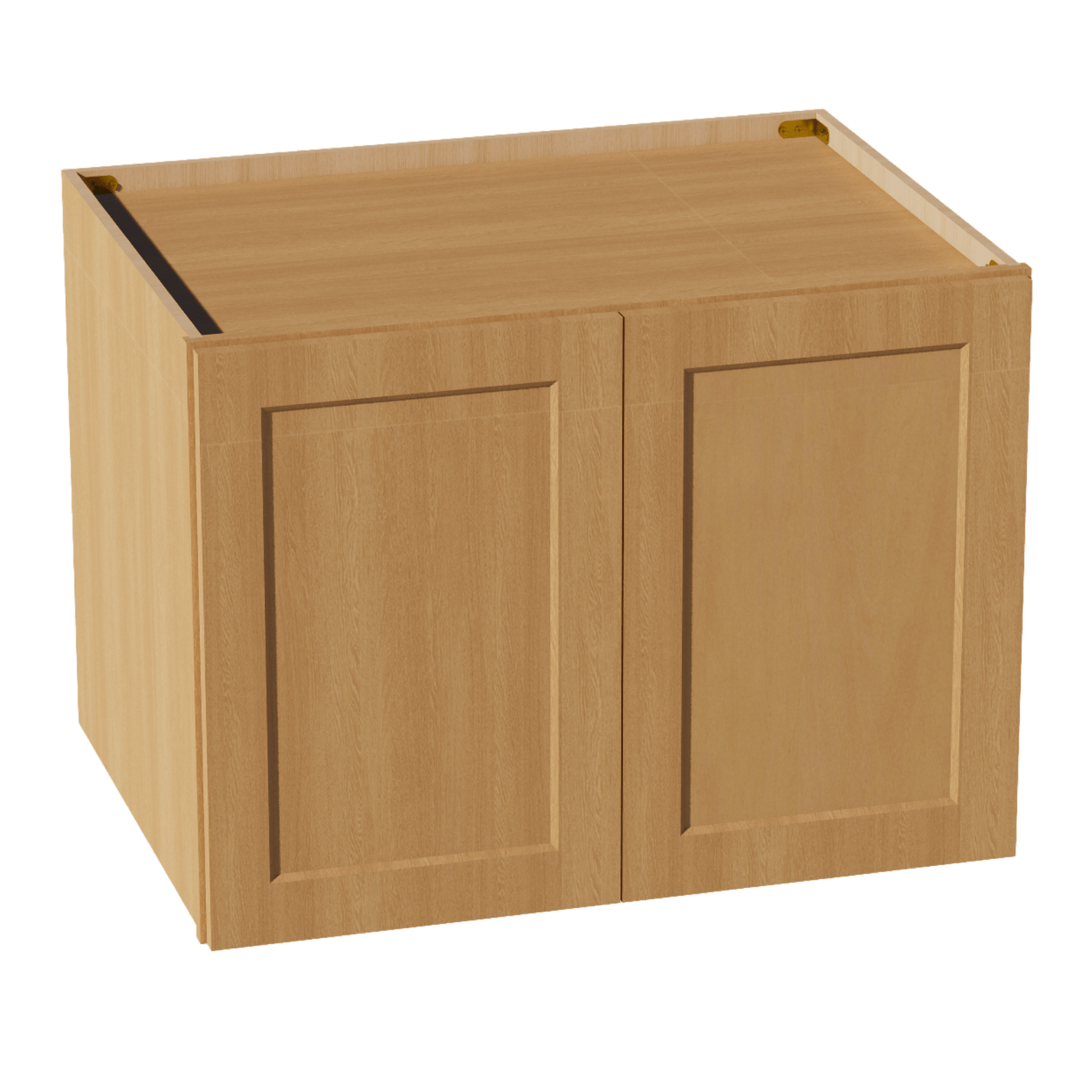 HT - W332424: Timber Wood Shaker 33"W x 24"H x 24"D 2 Doors & 1 Shelf Standard Bridge Wall Cabinet - NextCabinets