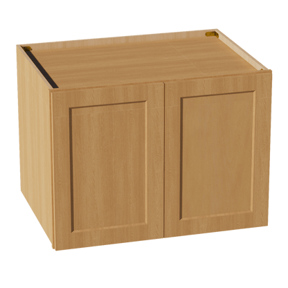 HT - W332424: Timber Wood Shaker 33"W x 24"H x 24"D 2 Doors & 1 Shelf Standard Bridge Wall Cabinet - NextCabinets