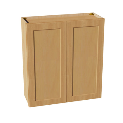 HT - W3336: Timber Wood Shaker 33"W x 36"H 2 Doors & 2 Shelves Standard Wall Cabinet - NextCabinets