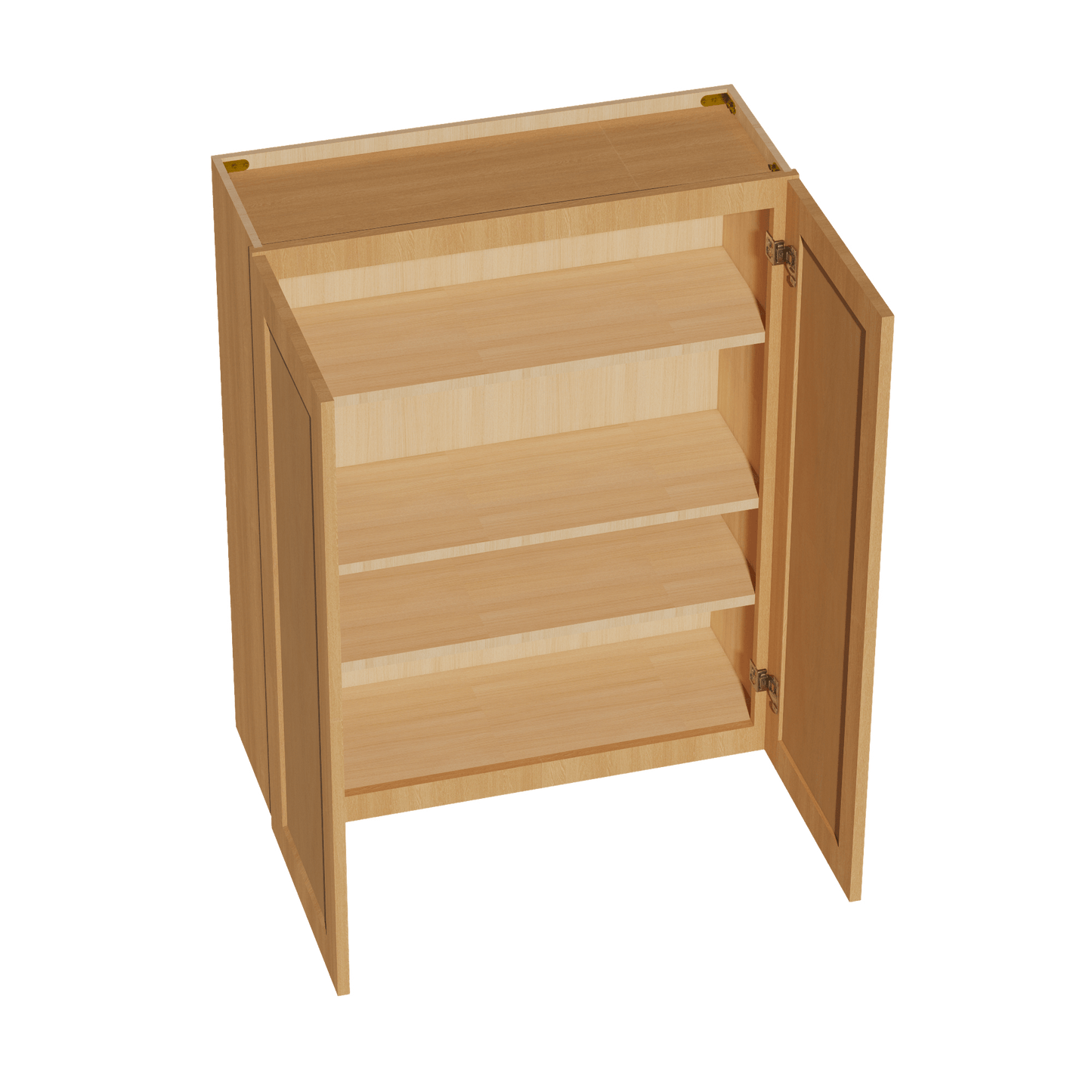 HT - W3342: Timber Wood Shaker 33"W x 42"H 2 Doors & 3 Shelves Standard Wall Cabinet - NextCabinets