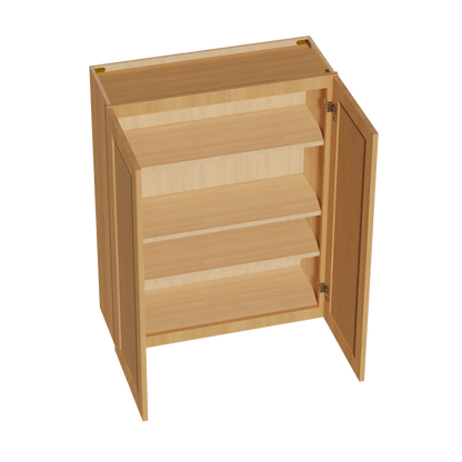 HT - W3342: Timber Wood Shaker 33"W x 42"H 2 Doors & 3 Shelves Standard Wall Cabinet - NextCabinets
