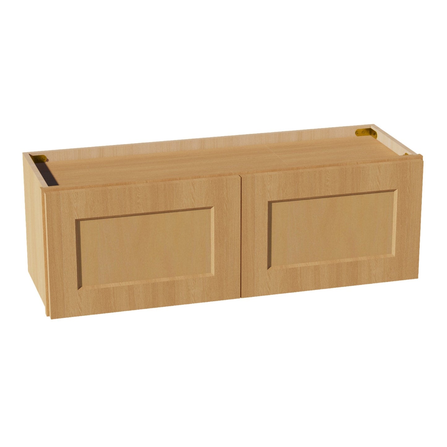 HT - W3612: Timber Wood Shaker 36"W x 12"H 2 Doors Standard Wall Bridge Cabinet - NextCabinets