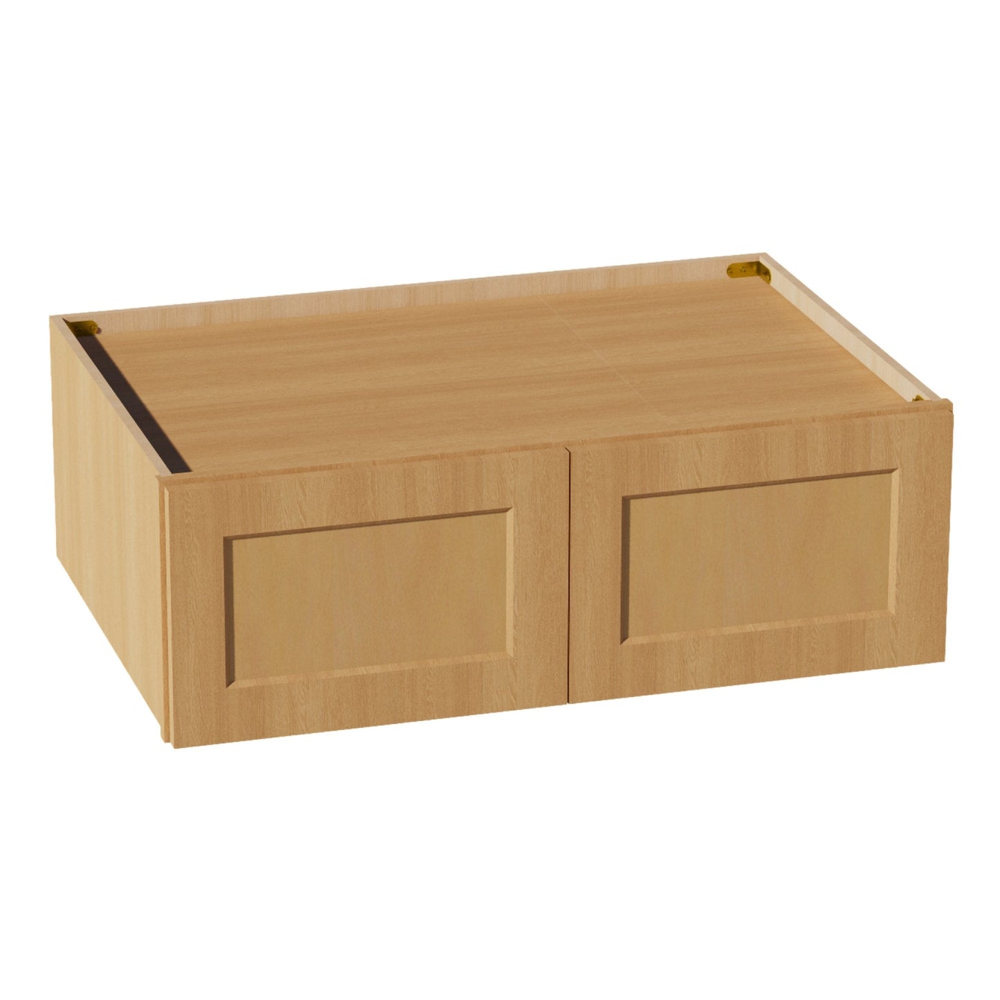 HT - W361224: Timber Wood Shaker 36"W x 12"H x 24"D 2 Doors Standard Bridge Wall Cabinet - NextCabinets