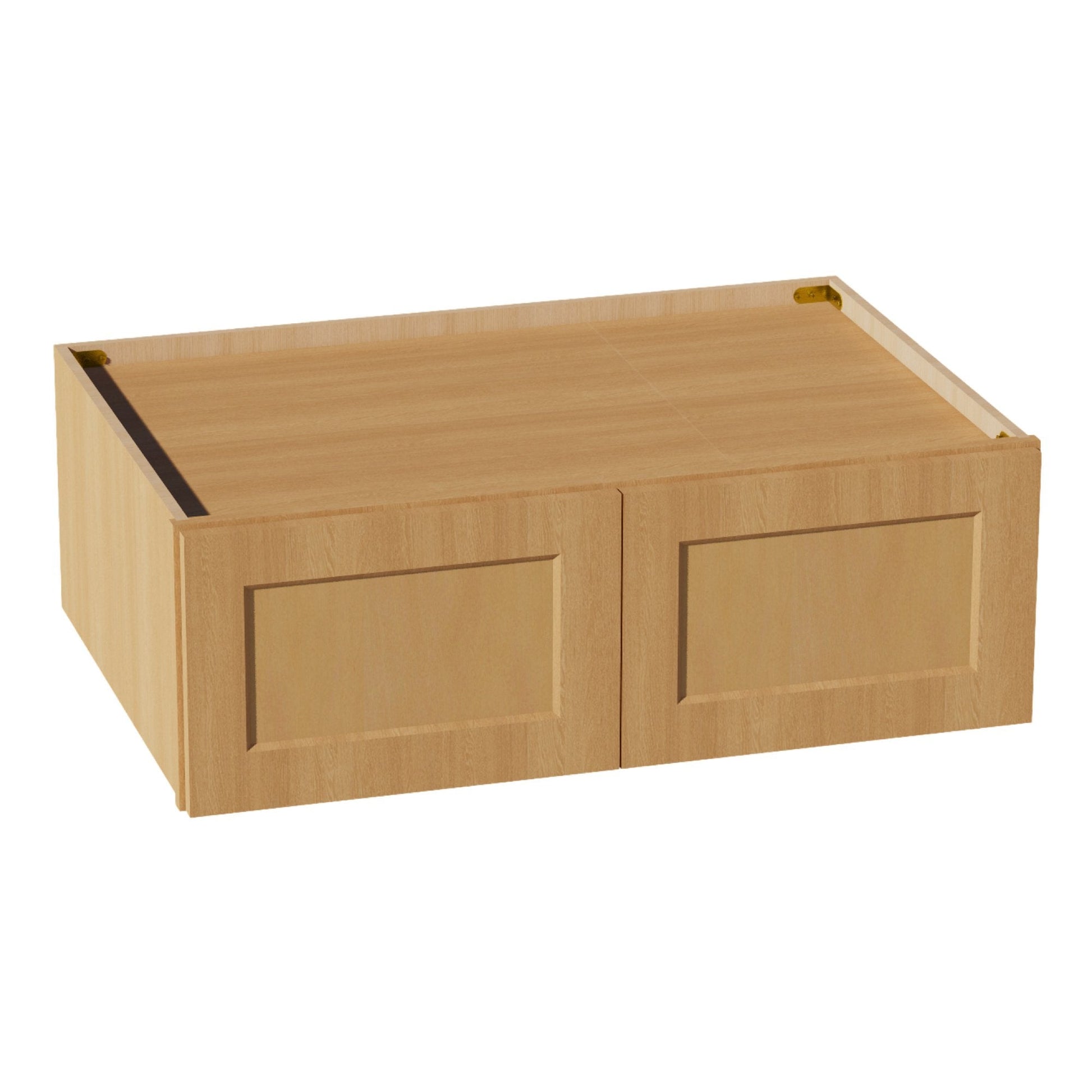 HT - W361224: Timber Wood Shaker 36"W x 12"H x 24"D 2 Doors Standard Bridge Wall Cabinet - NextCabinets