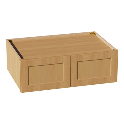 HT - W361224: Timber Wood Shaker 36"W x 12"H x 24"D 2 Doors Standard Bridge Wall Cabinet - NextCabinets