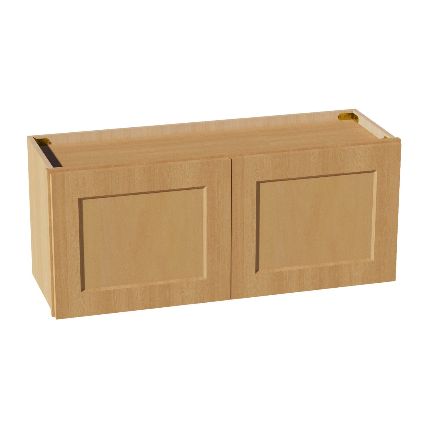 HT - W3615: Timber Wood Shaker 36"W x 15"H 2 Doors Standard Wall Bridge Cabinet - NextCabinets