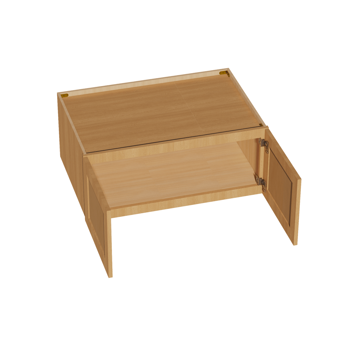 HT - W361524: Timber Wood Shaker 36"W x 15"H x 24"D 2 Doors Standard Bridge Wall Cabinet - NextCabinets