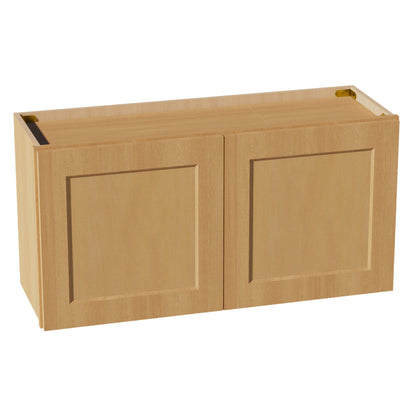 HT - W3618: Timber Wood Shaker 36"W x 18"H 2 Doors Standard Wall Bridge Cabinet - NextCabinets