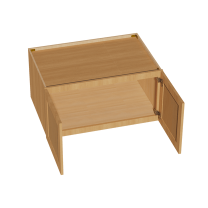 HT - W361824: Timber Wood Shaker 36"W x 18"H x 24"D 2 Doors Standard Bridge Wall Cabinet - NextCabinets