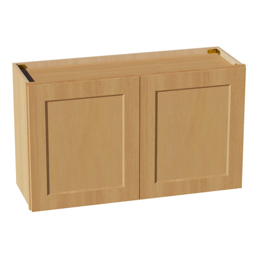HT - W3621: Timber Wood Shaker 36"W x 21"H 2 Doors Standard Wall Bridge Cabinet - NextCabinets