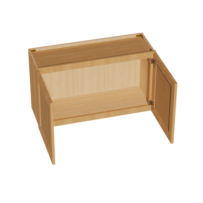 HT - W3621: Timber Wood Shaker 36"W x 21"H 2 Doors Standard Wall Bridge Cabinet - NextCabinets