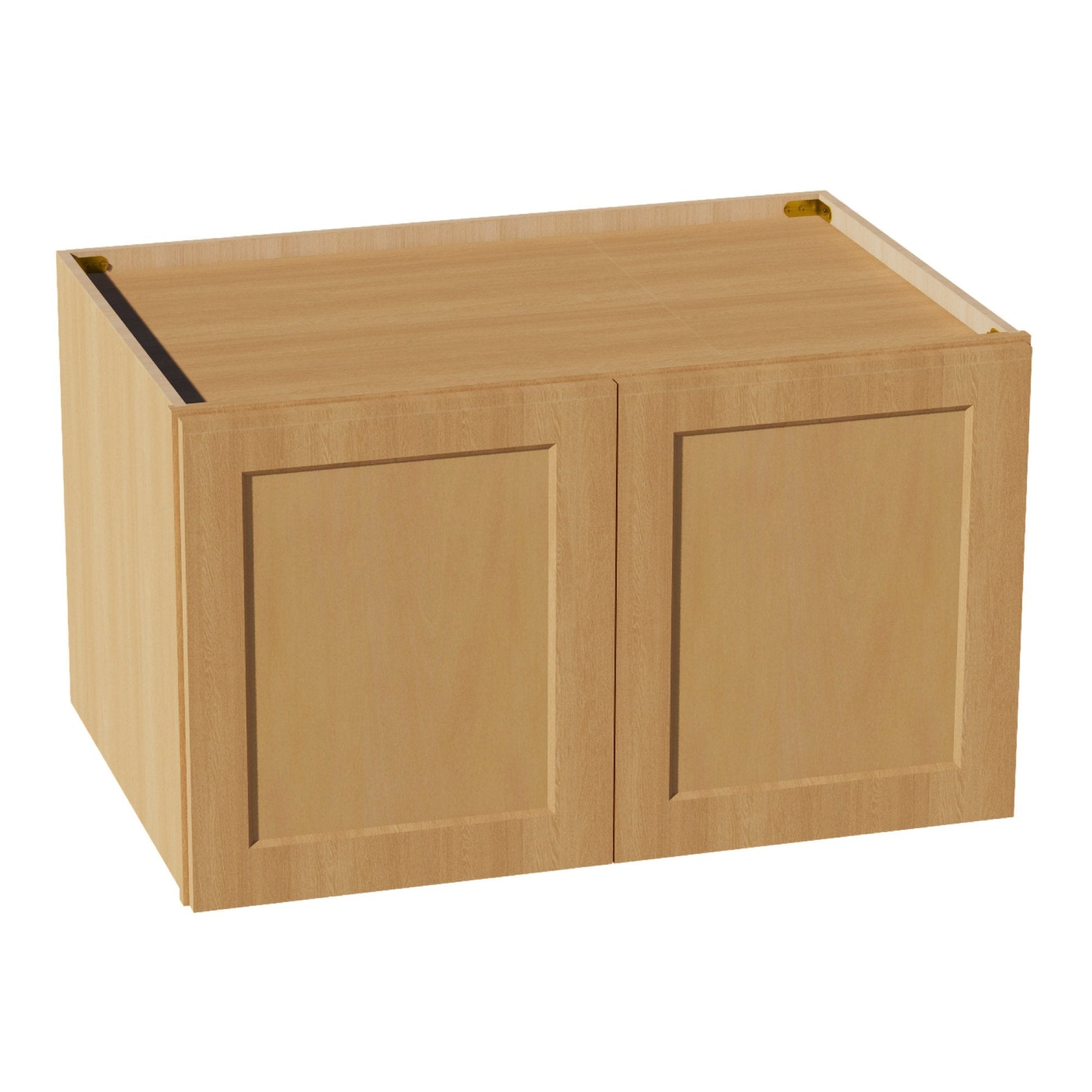 HT - W362124: Timber Wood Shaker 36"W x 21"H x 24"D 2 Doors & 1 Shelf Standard Bridge Wall Cabinet - NextCabinets