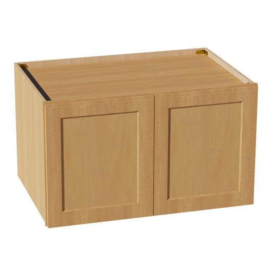 HT - W362124: Timber Wood Shaker 36"W x 21"H x 24"D 2 Doors & 1 Shelf Standard Bridge Wall Cabinet - NextCabinets