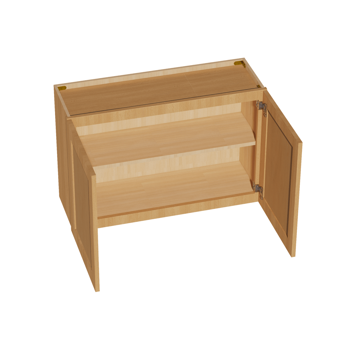 HT - W3624: Timber Wood Shaker 36"W x 24"H 2 Doors Standard Wall Bridge Cabinet - NextCabinets