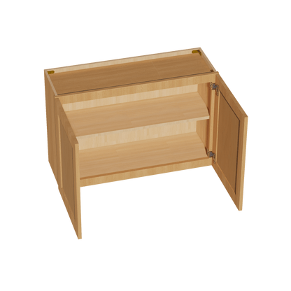 HT - W3624: Timber Wood Shaker 36"W x 24"H 2 Doors Standard Wall Bridge Cabinet - NextCabinets