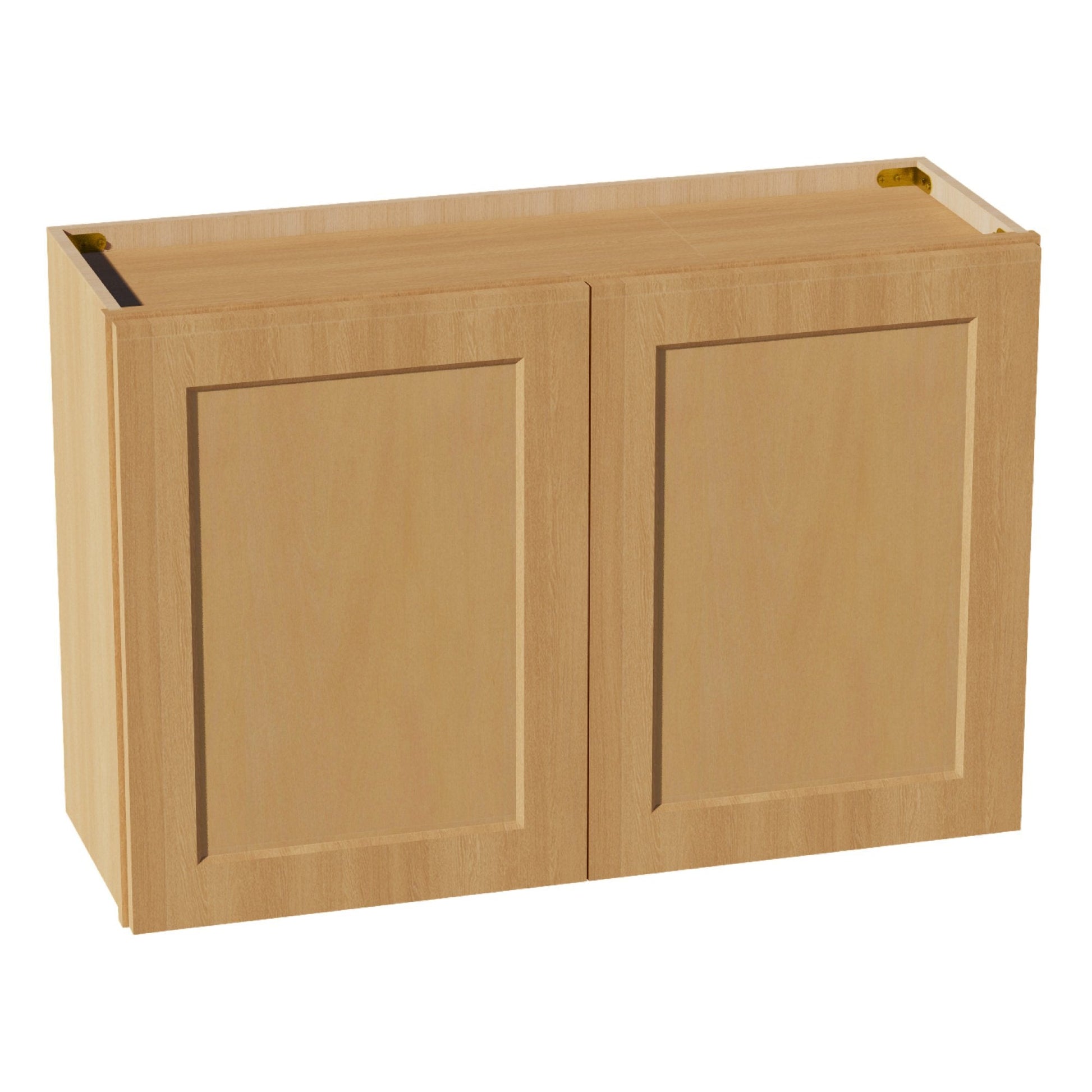 HT - W3624: Timber Wood Shaker 36"W x 24"H 2 Doors Standard Wall Bridge Cabinet - NextCabinets