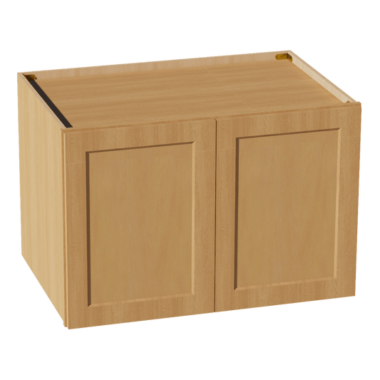 HT - W362424: Timber Wood Shaker 36"W x 24"H x 24"D 2 Doors & 1 Shelf Standard Bridge Wall Cabinet - NextCabinets