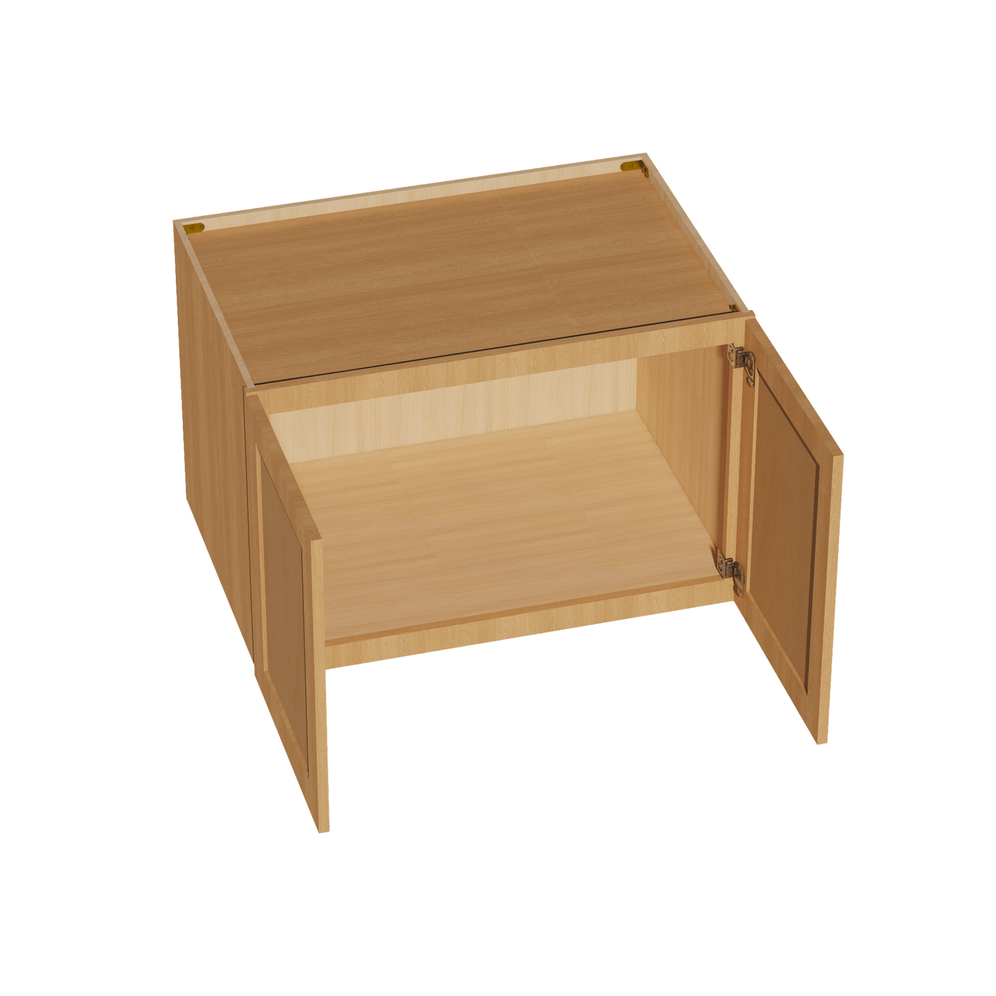 HT - W362424: Timber Wood Shaker 36"W x 24"H x 24"D 2 Doors & 1 Shelf Standard Bridge Wall Cabinet - NextCabinets