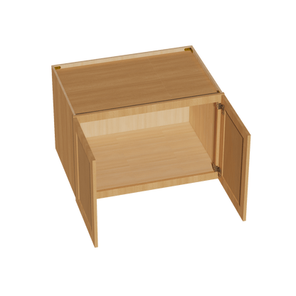 HT - W362424: Timber Wood Shaker 36"W x 24"H x 24"D 2 Doors & 1 Shelf Standard Bridge Wall Cabinet - NextCabinets