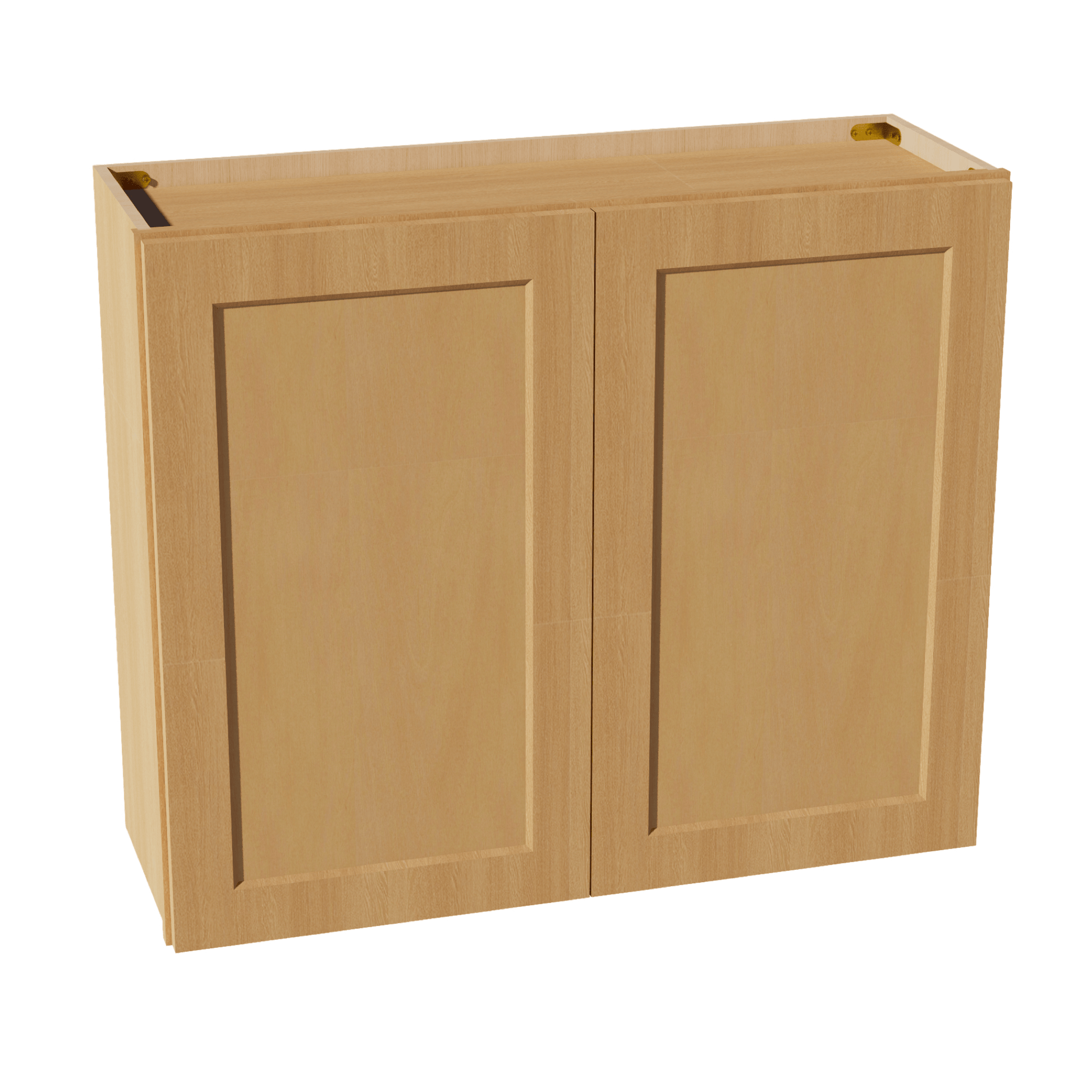 HT - W3630: Timber Wood Shaker 36"W x 30"H 2 Doors & 2 Shelves Standard Wall Cabinet - NextCabinets