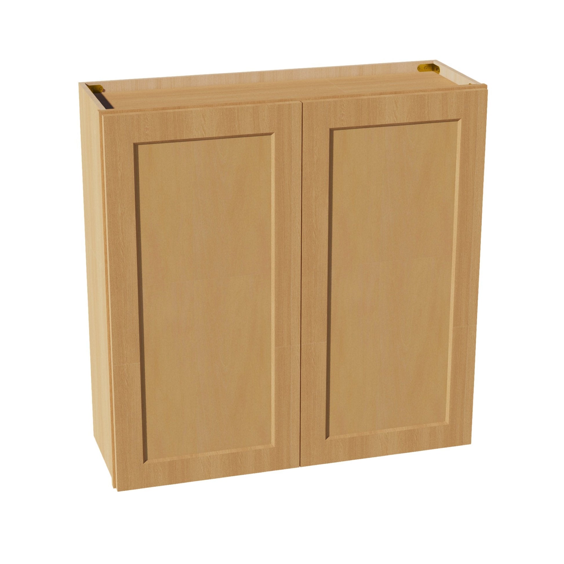 HT - W3636: Timber Wood Shaker 36"W x 36"H 2 Doors & 2 Shelves Standard Wall Cabinet - NextCabinets
