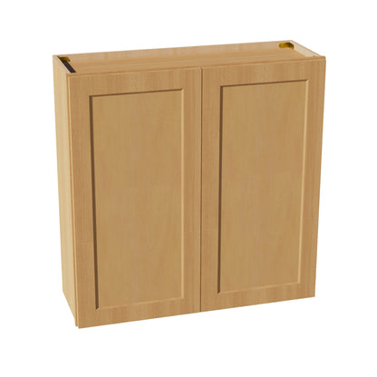HT - W3636: Timber Wood Shaker 36"W x 36"H 2 Doors & 2 Shelves Standard Wall Cabinet - NextCabinets
