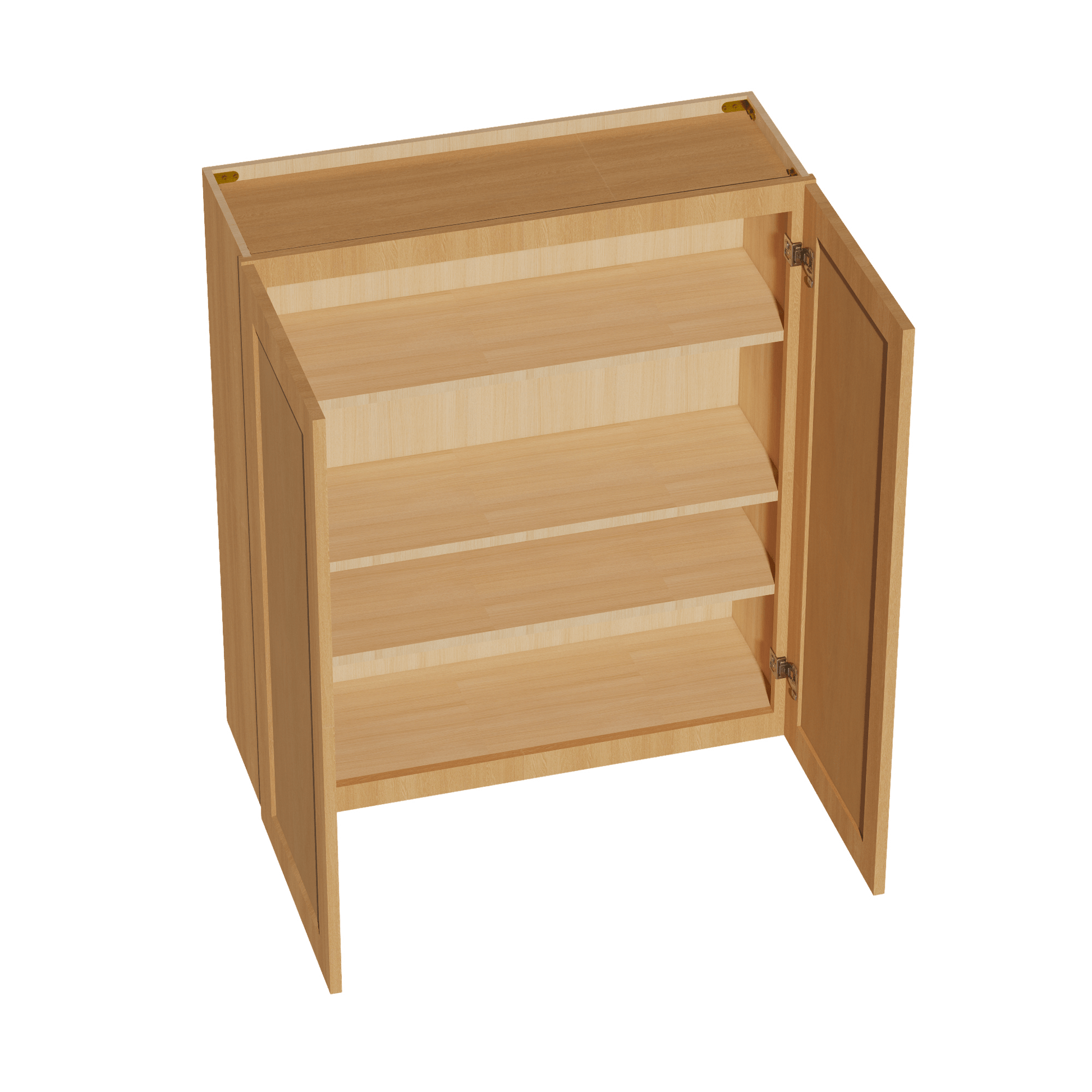HT - W3642: Timber Wood Shaker 36"W x 42"H 2 Doors & 3 Shelves Standard Wall Cabinet - NextCabinets