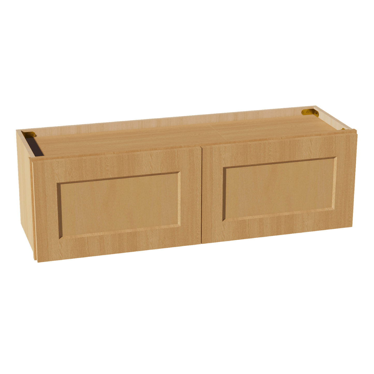 HT - W3912: Timber Wood Shaker 39"W x 12"H 2 Doors Standard Wall Bridge Cabinet - NextCabinets