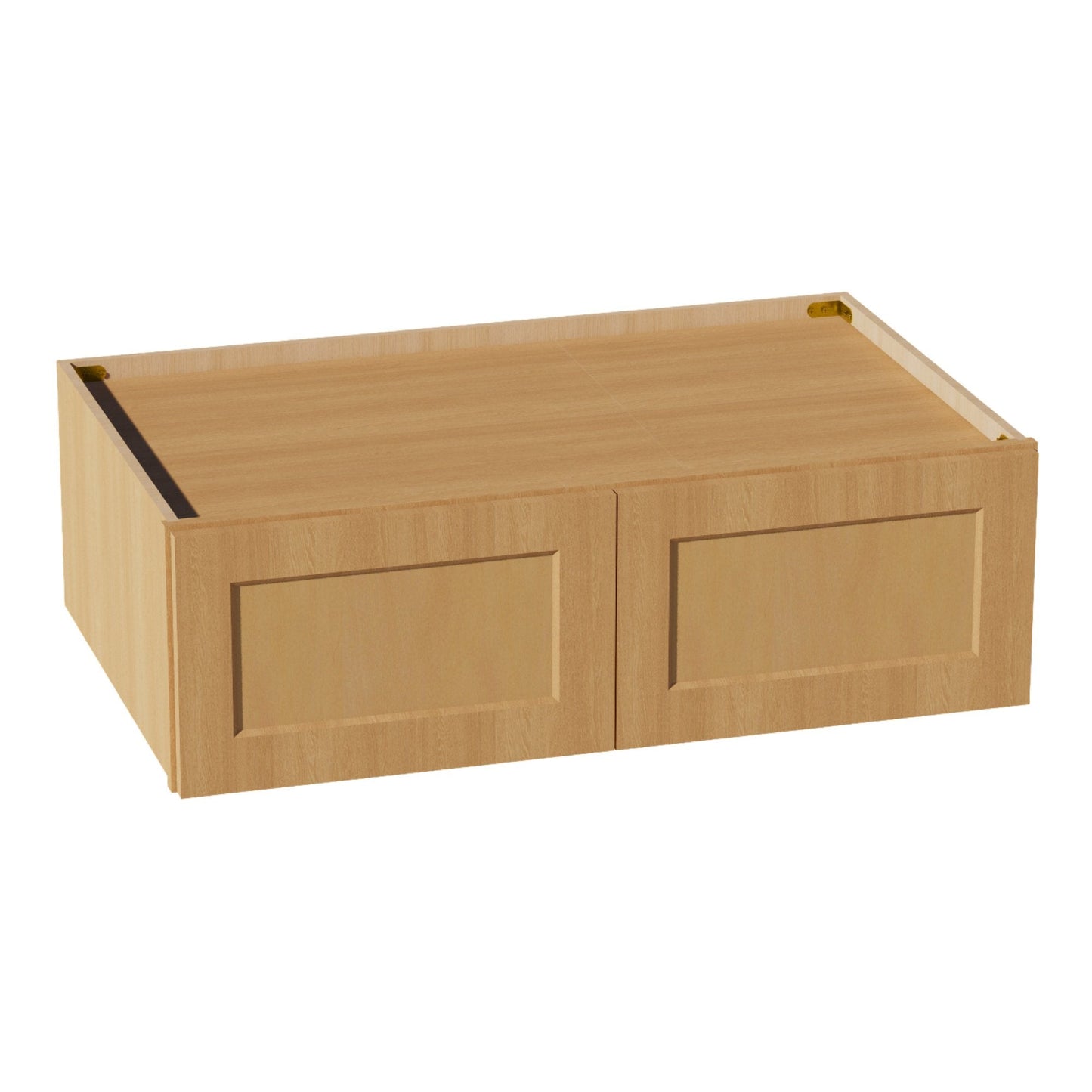 HT - W391224: Timber Wood Shaker 39"W x 12"H x 24"D 2 Doors Standard Bridge Wall Cabinet - NextCabinets
