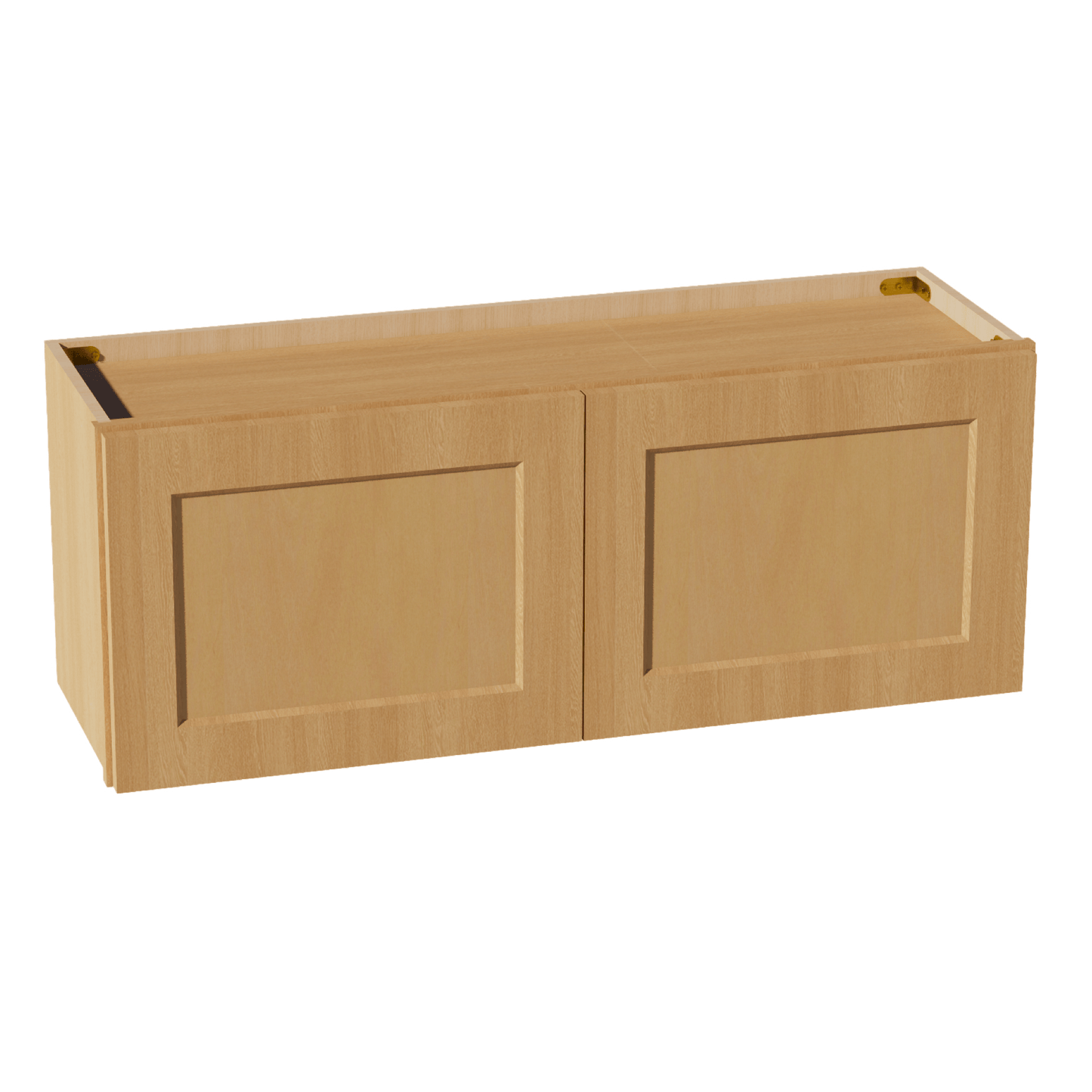 HT - W3915: Timber Wood Shaker 39"W x 15"H 2 Doors Standard Wall Bridge Cabinet - NextCabinets