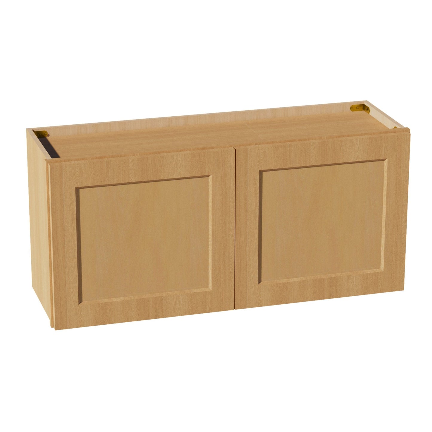 HT - W3918: Timber Wood Shaker 39"W x 18"H 2 Doors Standard Wall Bridge Cabinet - NextCabinets