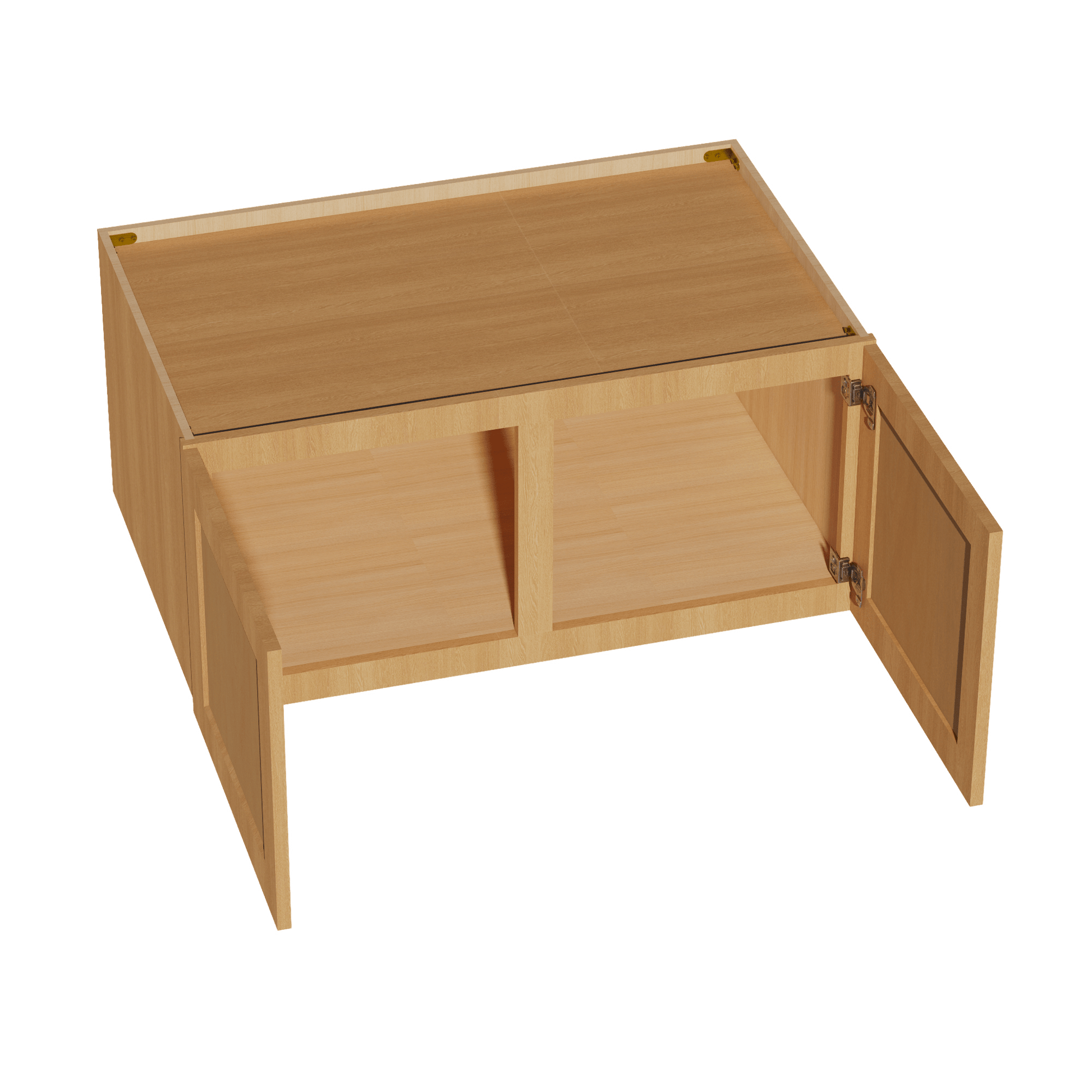 HT - W391824: Timber Wood Shaker 39"W x 18"H x 24"D 2 Doors Standard Bridge Wall Cabinet - NextCabinets