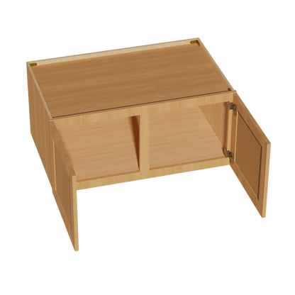 HT - W391824: Timber Wood Shaker 39"W x 18"H x 24"D 2 Doors Standard Bridge Wall Cabinet - NextCabinets