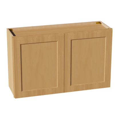 HT - W3924: Timber Wood Shaker 39"W x 24"H 2 Doors Standard Wall Bridge Cabinet - NextCabinets